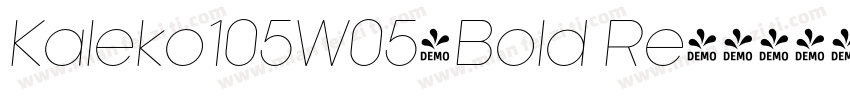 Kaleko105W05-Bold Re字体转换